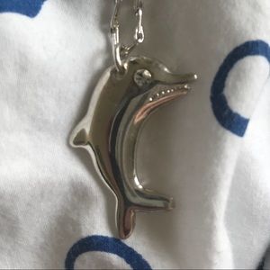 Dolphin pendant on chain